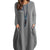 Women's Autumn Cotton And Linen Loose Casual Solid Color Long-sleeved Dress