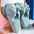 Bowknot Plush Slippers Plush Cotton Slippers